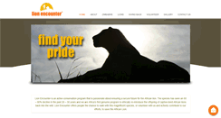 Desktop Screenshot of lionencounter.com